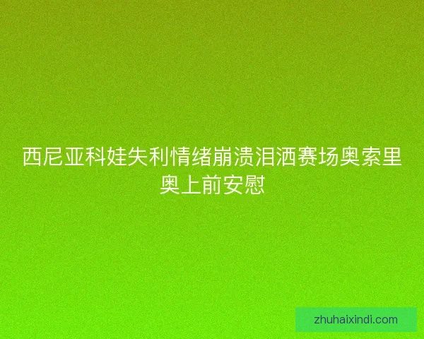 西尼亚科娃失利情绪崩溃泪洒赛场奥索里奥上前安慰